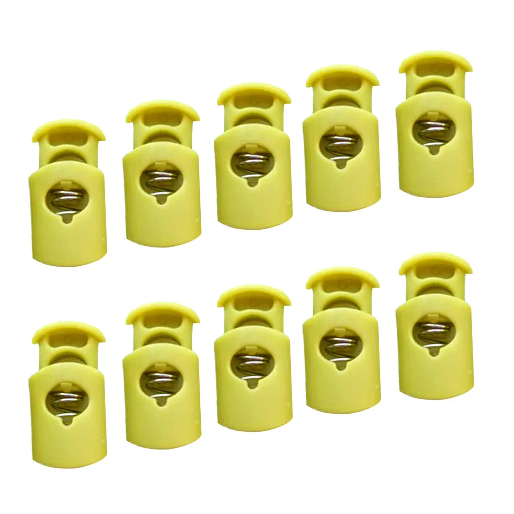 Pack Of 10pcs Barrel Cord Lock Toggle Stopper For Paracord/ Bungee Cord/ Accessory Cordage/ Drawstrings