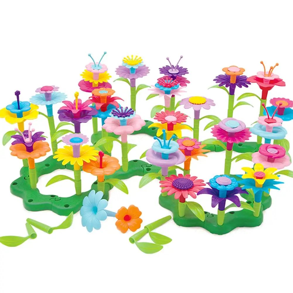 

46Pcs/Set Kdis DIY Assembling Toy Pretend Flower Arrangement Garden Building Blocks Developmental Kids Toy Kids Educational Toy