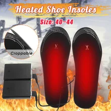 1 пара USB стельки с электрическим подогревом на батарейках зимние уличные спортивные стельки для обуви с Подогревом Ноги согревающие DIY отрезные стельки