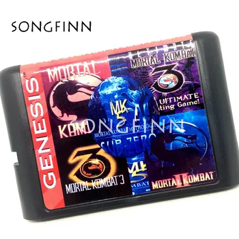 

Region Free 16 bit MD Memory Card for Sega Mega Drive for SEGA Genesis Megadrive Mortal Kombat The Ultimate Fighting 5 in 1