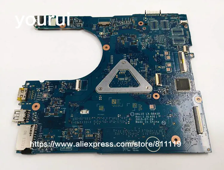 Yourui для материнская плата для Inspiron 17 5558 5758 ноутбук V2X3C AAL10 LA-B843P SR23W i7-5500U gt920