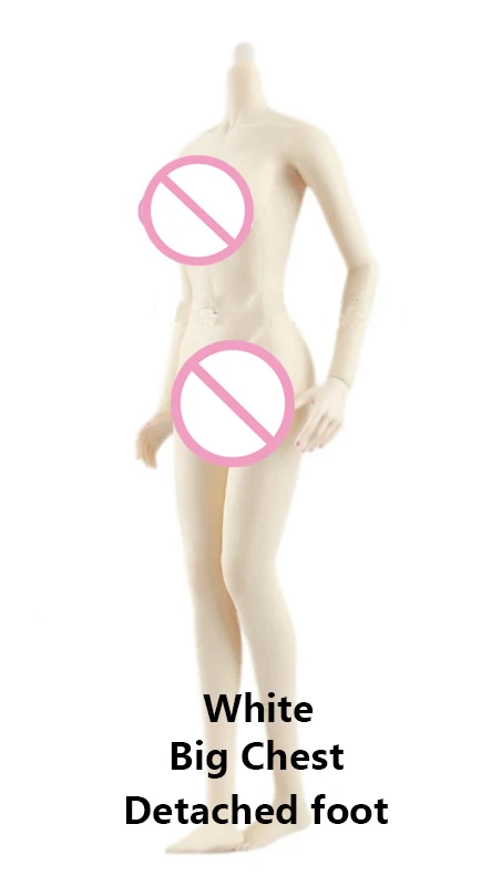 JIAOUDOLL jiaou Doll 3,0 JOQ-06C/JOQ-07F 1/6 фигура женское Бесшовное тело - Цвет: white Big Detached