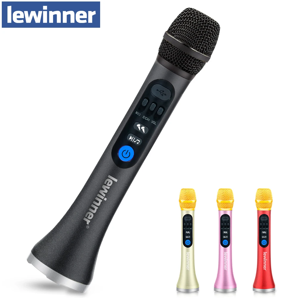 Lewinner L-899 Microfono Wireless 30W Mic Karaoke Machine Altoparlante Portatile Portatile Bluetooth Professionale Lettore Ktv