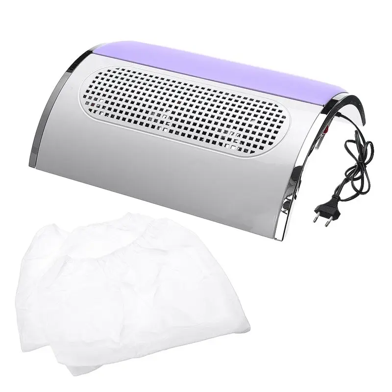 

40W Nail Suction Dust Collector Large Size Strong Nail Vacuum Cleaner Machine Low Noisy with 2 bags Salon Tool US/EU plug