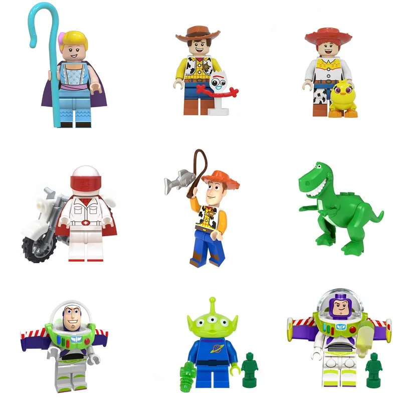 

Retail and Wholesale Anime Toy Story 4 Building Blocks Toy Buzz Lightyear Gaby Aliens Woody Forky Action Figures Kids Brinquedos