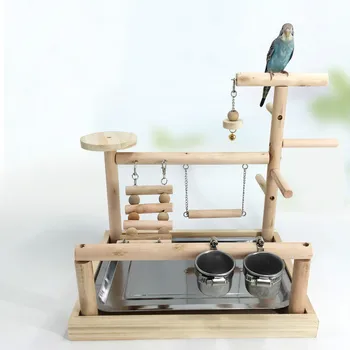 

Competition venue interactive training frame bird shelf standing stick bird supplies solid wood parrot stand LB110910