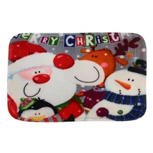 Маленький ковер Противоскользящий замшевый водопоглощающий сильный внутренний коврик для ванной комнаты Рождественские Элементы добавляют тренд модный материал отличный