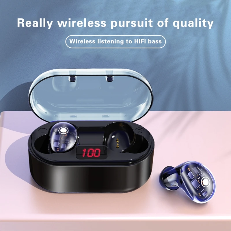 LEORY X7 TWS беспроводные bluetooth наушники ANC Denoise HiFi Bass водонепроницаемые сенсорные