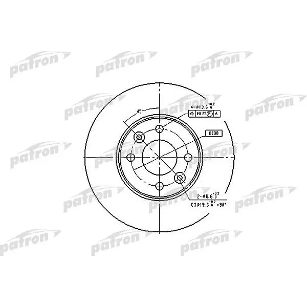 Диск тормозной передн LADA LARGUS, LADA VESTA, NISSAN: MICRA 03