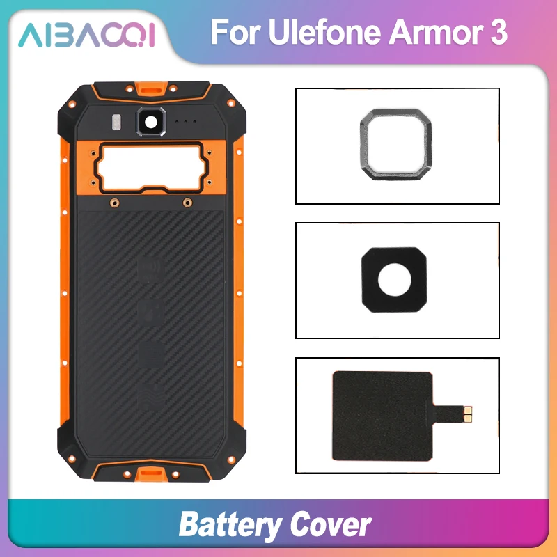 Оригинальный чехол накладка Ulefone Броня 3T Батарея Защитный задняя крышка + Камера