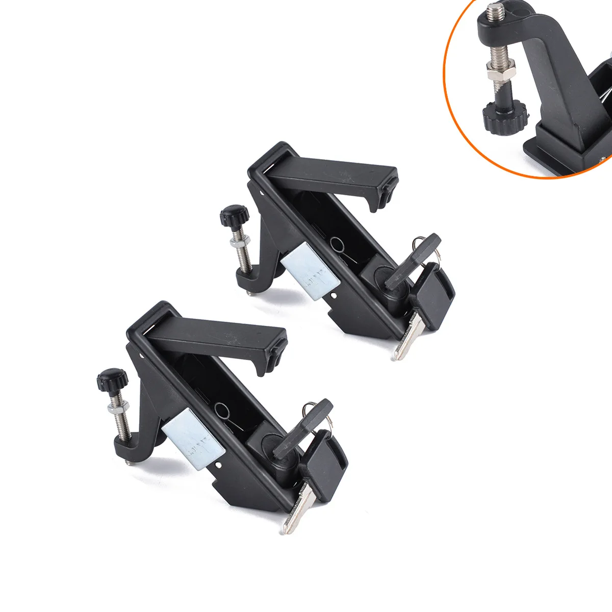 Перекрестная комбинация 2-Pack-защелка коробки для инструментов/шкафа/багажа/зажим защёлка(с замком цилиндра пескоструйной обработки