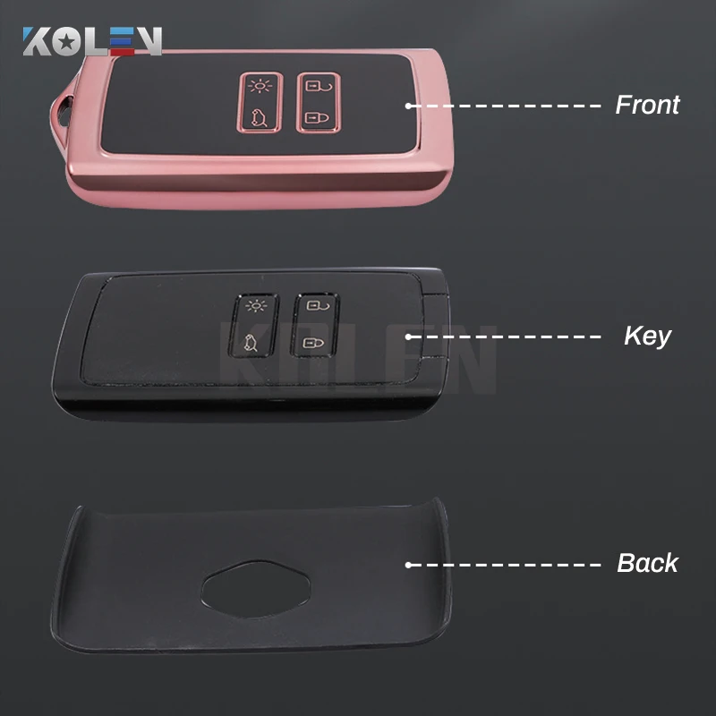 TPU Car Smart Key Case Cover Shell Fob per Renault Koleos Kadjar Clio Megane Captur Espace Kangoo Sandero Talisman accessori 11 TPU Car Smart Key Case Cover Shell Fob per Renault Koleos Kadjar Clio Megane Captur Espace Kangoo Sandero Talisman accessori - H0c96f5018ed649aba4b121840f70eec9e