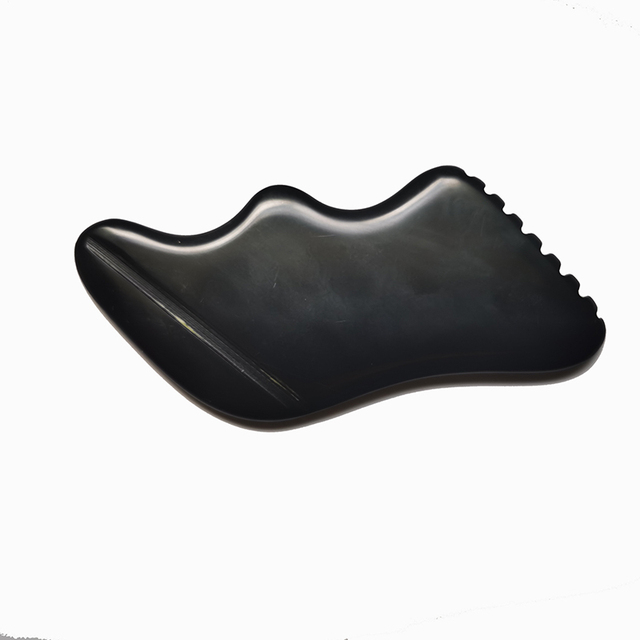 Chinese Bianstone Scraping Board Body&Face Guasha Tool White Black Gua Sha Stone GuaChe Lift Beauty Face-lifting Equipment