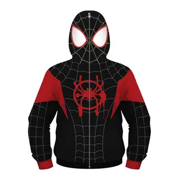 

Children Boys Hoodie T-shirt Marvel Movie Spiderman 3D Print Infinity War Cos Superhero Kids Christmas Present Hooded