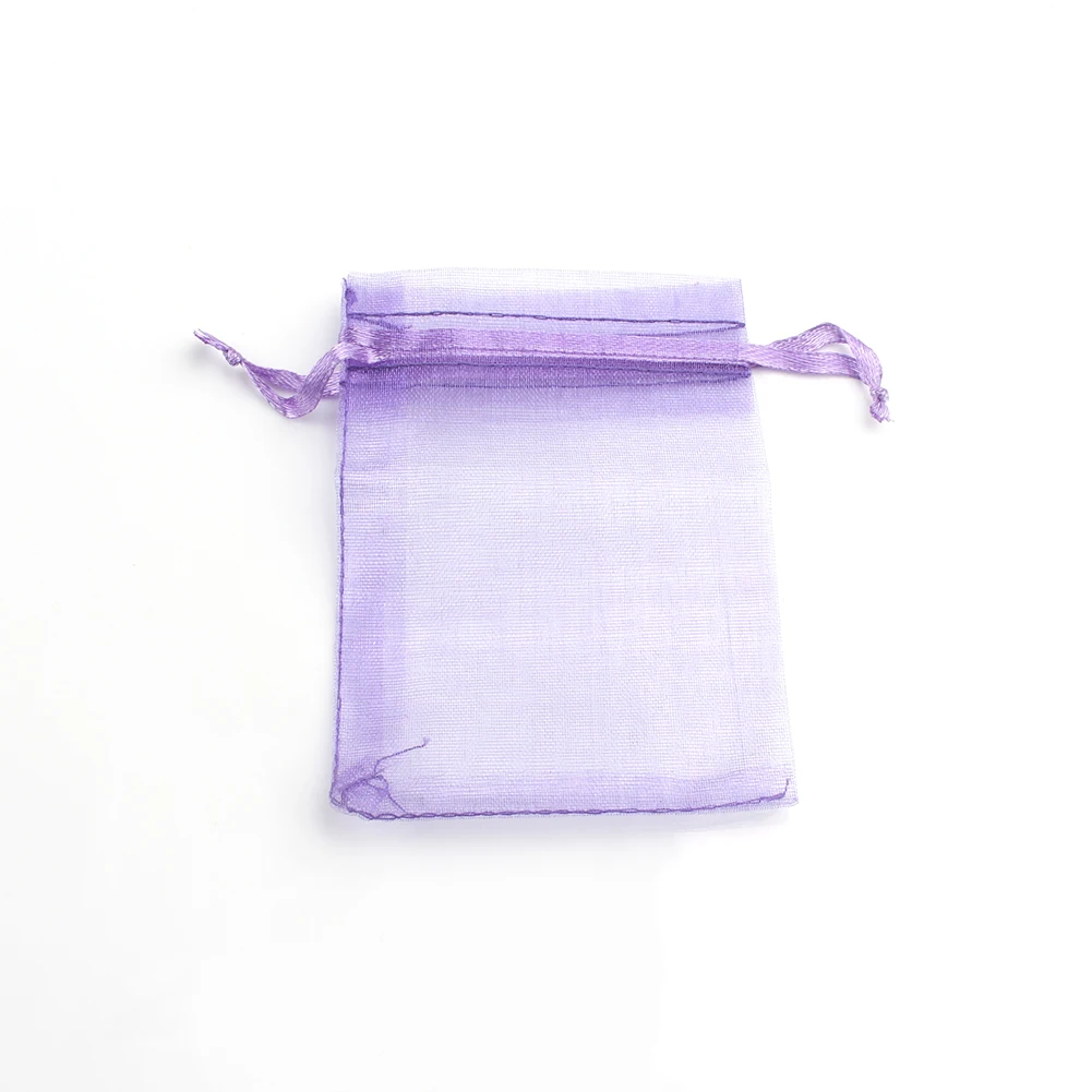 50 sztuk/partia Organza torby na prezenty świąteczne sznurek biżuteria pakowanie wesele cukierki torby na prezenty 5x7cm 7x9cm 9x12cm 10x15cm