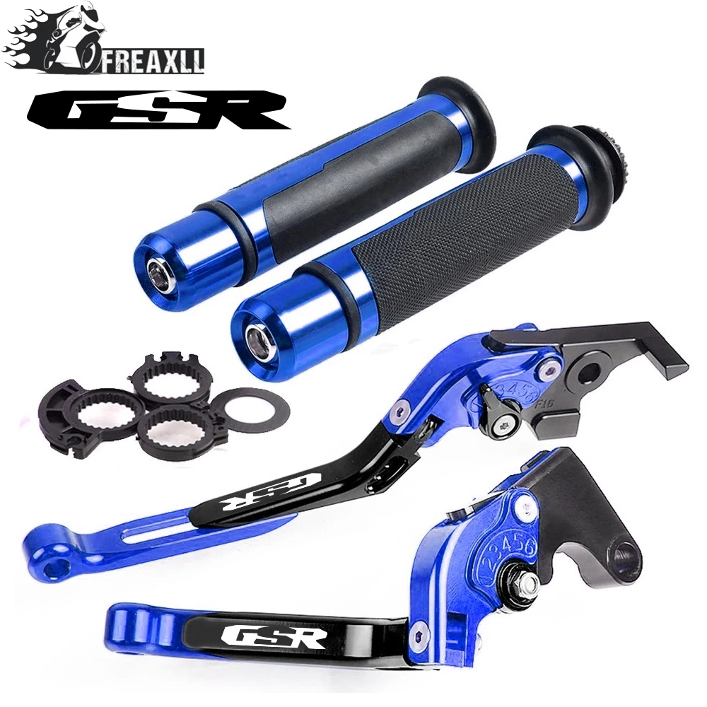 

Motorcycle Adjustable Folding Brake Clutch Levers Handlebar Hand Grips FOR SUZUKI GSR 400 GSR 600 GSR 750 GSR400 GSR600 GSR750