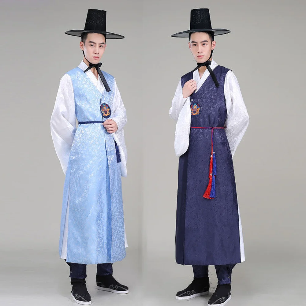 Платье Hanbok Корейский Традиционный мужской набор костюм для жениха корейский