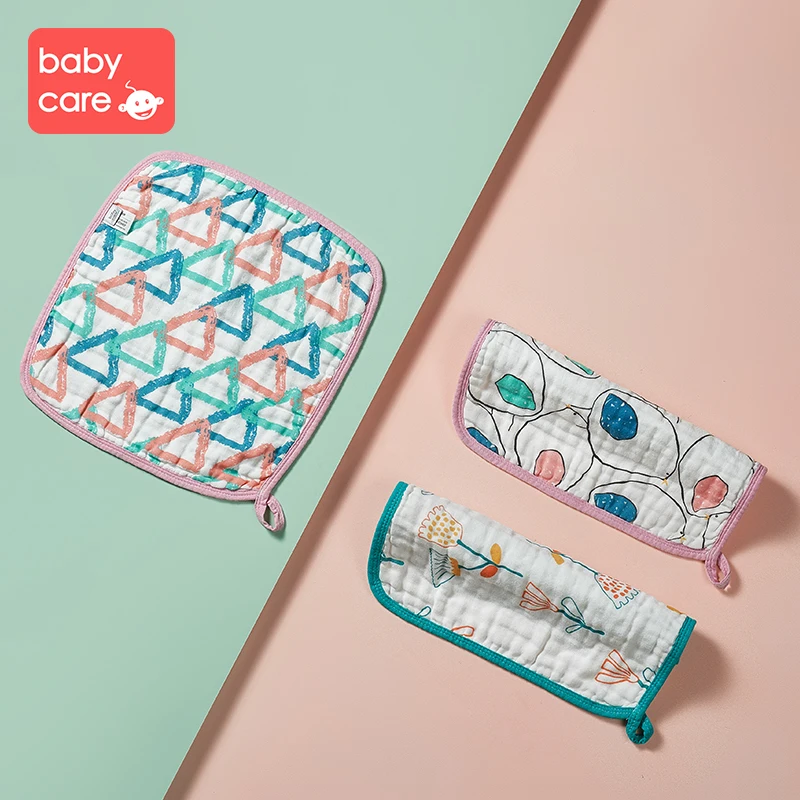 Babycare 3 шт./компл. детское полотенце для новорожденных 6 слоев марлевые хлопковые банные слюны для мальчиков и девочек детское газовое полотенце для кормления - Цвет: Черный