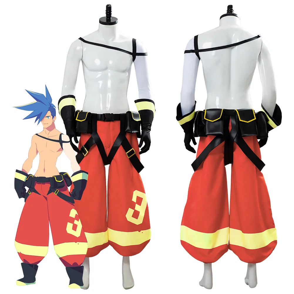 PROMARE Cosplay Galo Thymos Costume Uniform Adult Men Pants Accessories Outfit Halloween Carnival Costumes | Тематическая одежда и