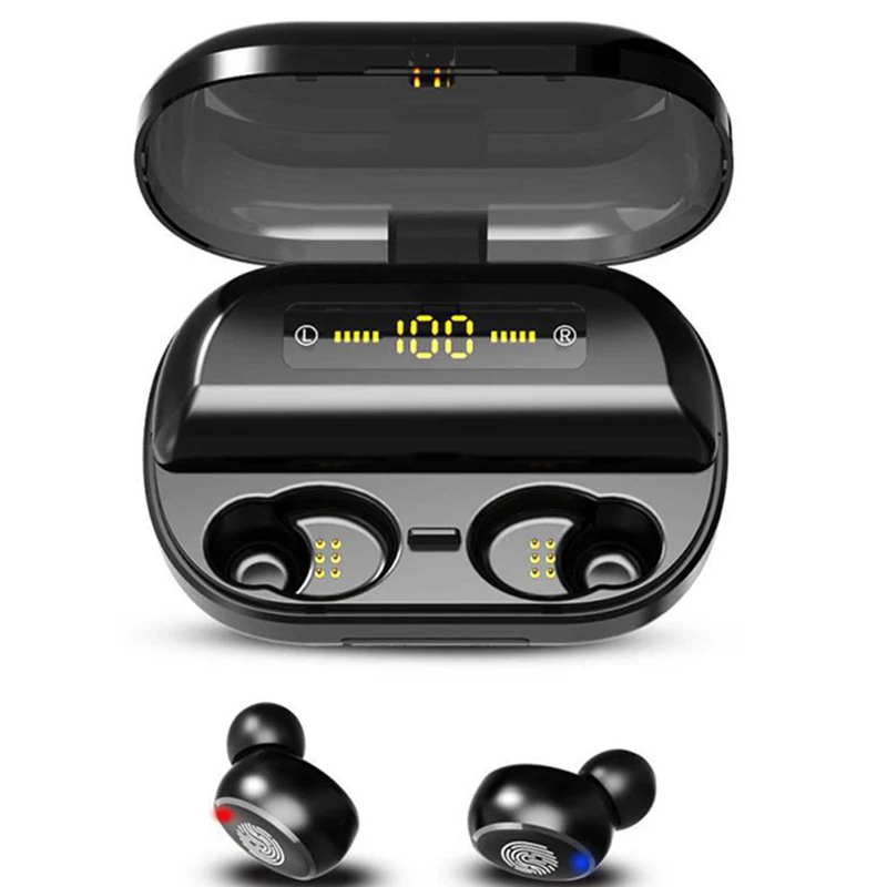 

V11 4000mAh 5.0 Sport Wireless Earphone Invisible In-ear Handfree Bluetooth Headphone Waterproof Headset handsfree