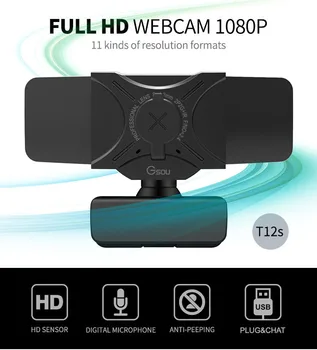 

T12s USB 2.0 PC Camera 1080P Video Record HD Webcam Web Camera With MIC For Computer For PC Laptop