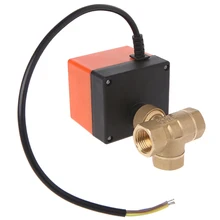 AC220V 3 Way 3 провода 2 управления моторизованный шаровой клапан электрический привод DN15