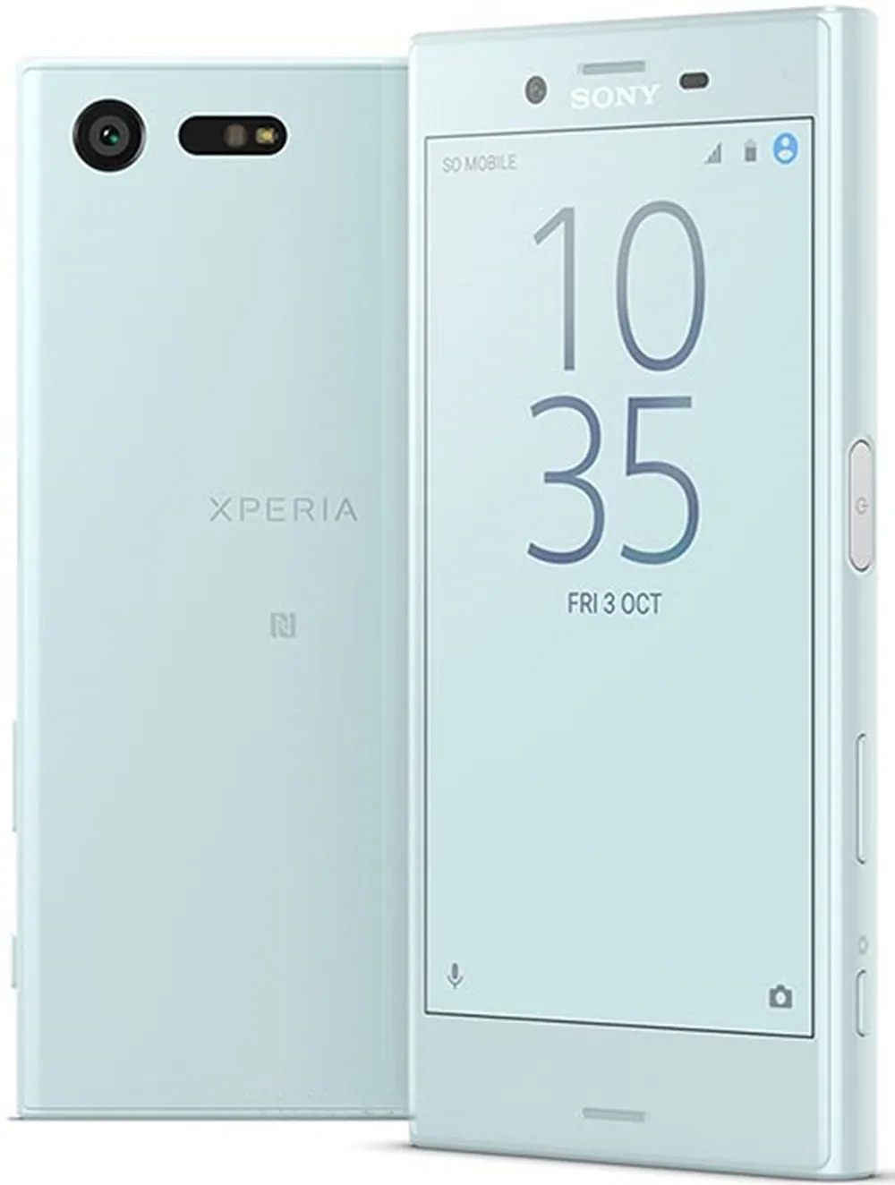 Мобильный телефон sony Xperia X Compact F5321 с одной sim-картой, 4G LTE, 4,6 дюймов, 3 ГБ ОЗУ, 32 Гб ПЗУ, 2700 мАч, мобильный телефон с отпечатком пальца - Цвет: Mist blue