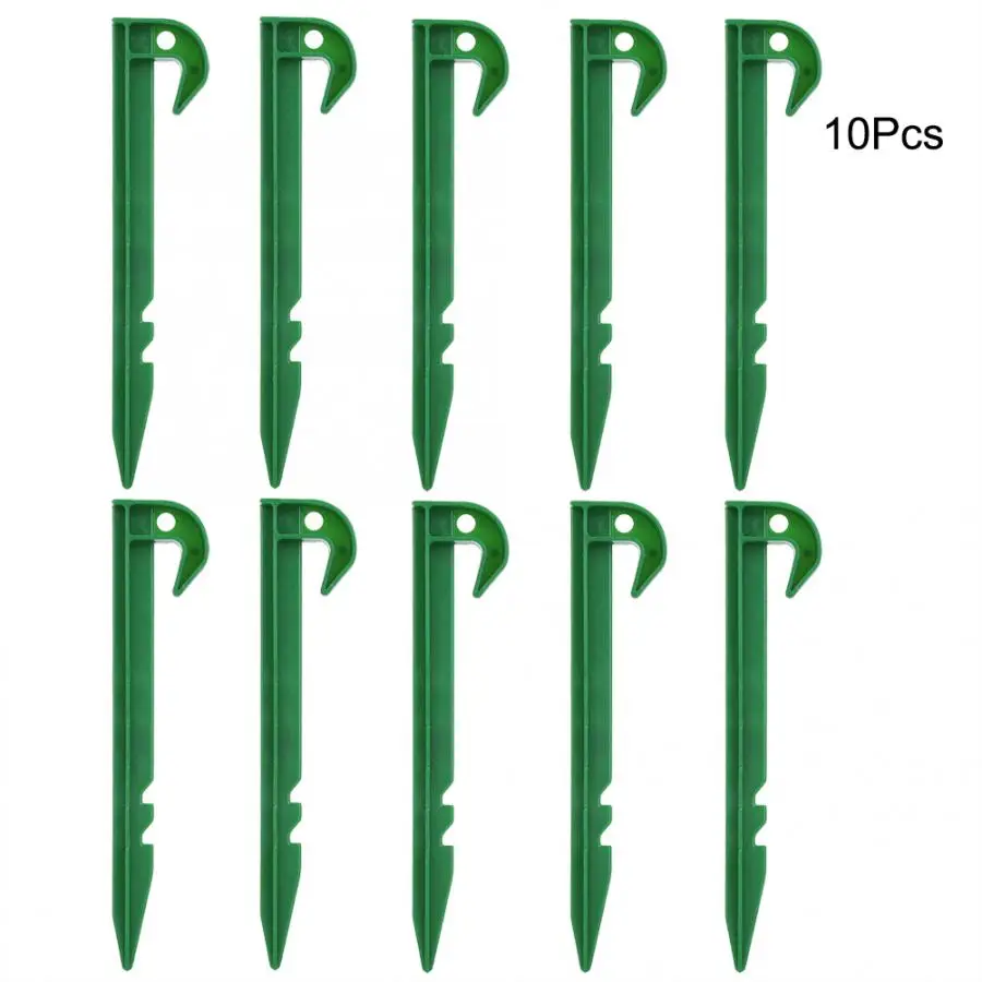 10Pcs Ground Garden Weed Barrier Fabric Shading Net Stake Fixing Plastic Pegs. | Обустройство дома