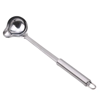 

1PC Stainless Steel Duck Mouth Shaped Long Spoon Hanging Handle Hot Pot Soup Ladle Spoon Tableware Scoop Long Handle Scoop
