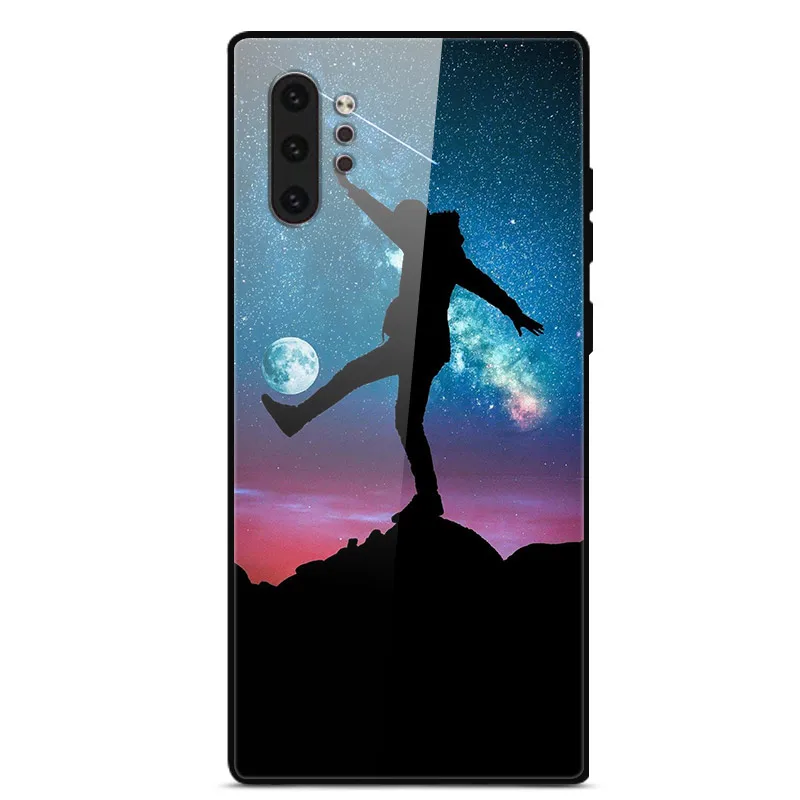 Premium Tempered Glass Protective Phone Case with Hard Back Cover and Bumper Guard