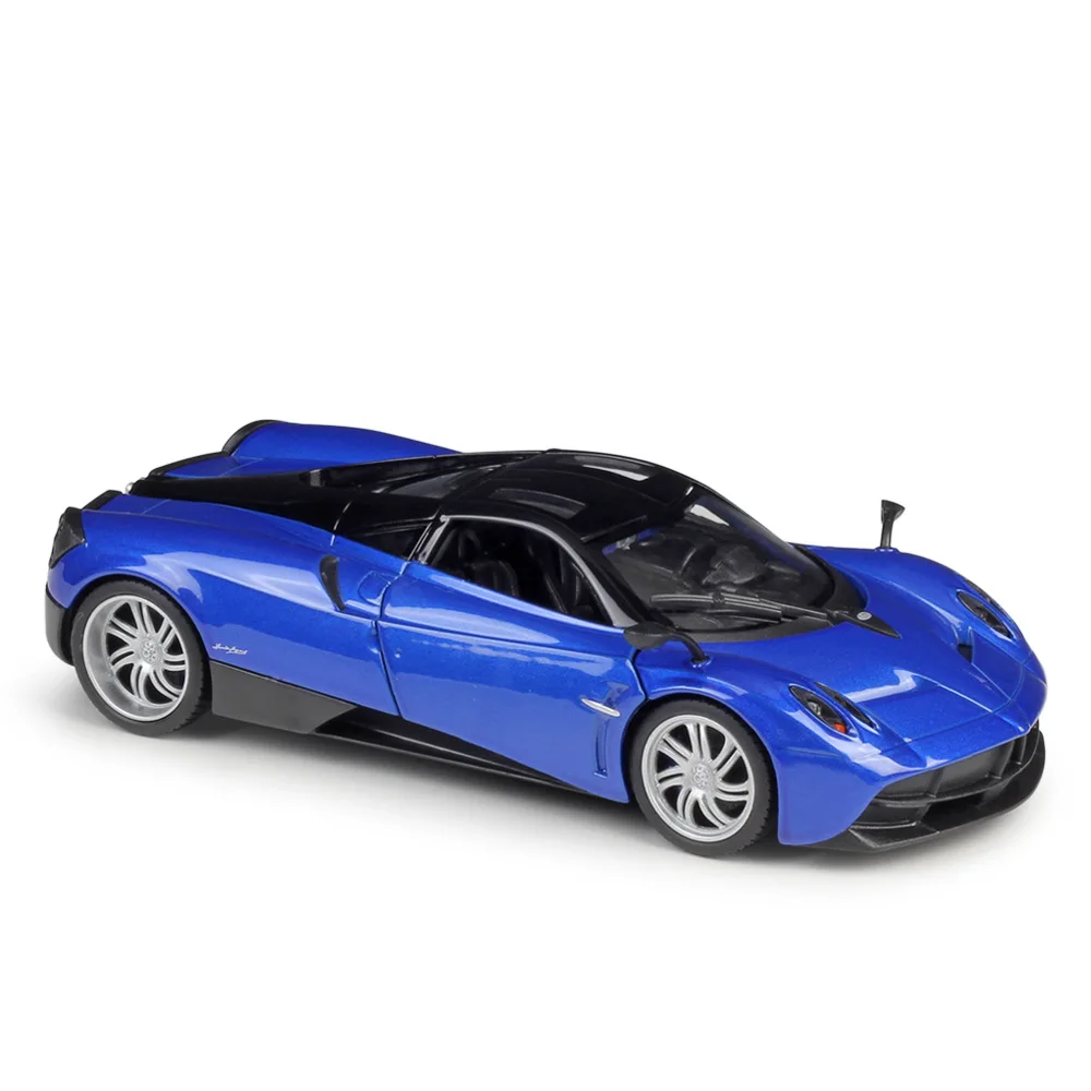 Welly 1:24 Pagani синий автомобиль сплав модель автомобиля Моделирование Украшение автомобиля коллекция подарок игрушка Литье модель игрушка для мальчиков - Цвет: Pagani