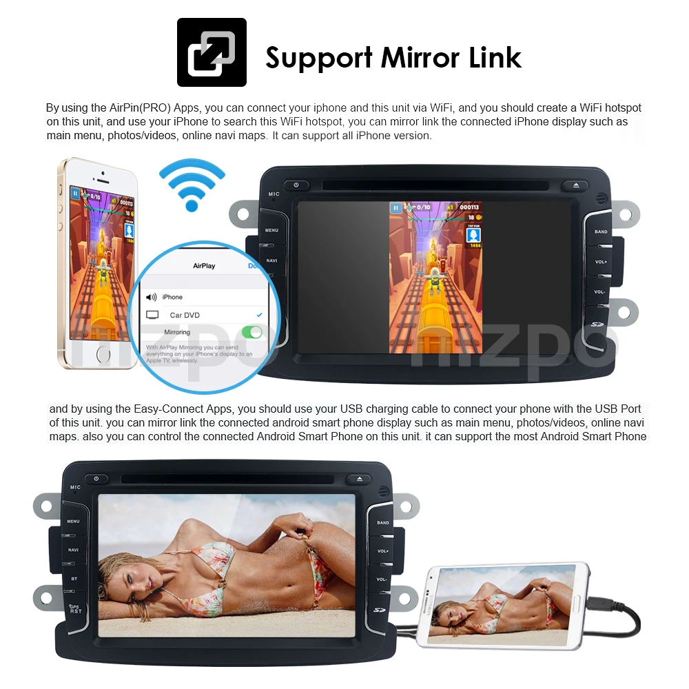 Excellent 2din Android 9.0 Car DVD Player For Renault Duster Dacia Sandero Capture Lada Xray 2 Logan 2 RAM 4G WIFI GPS Navigation Radio BT 4