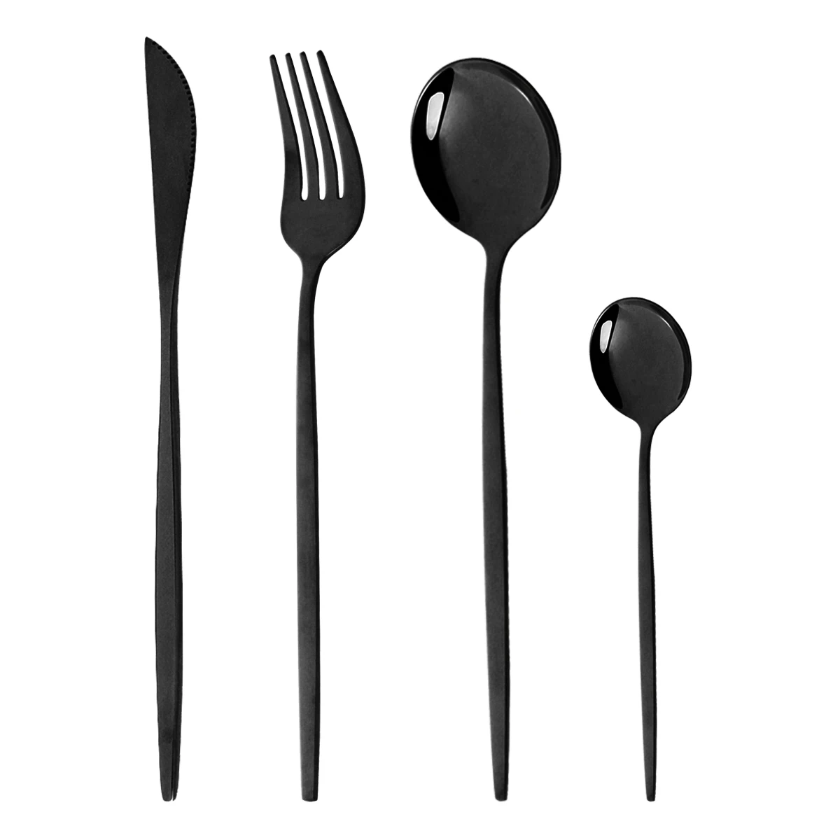 4Pcs Black
