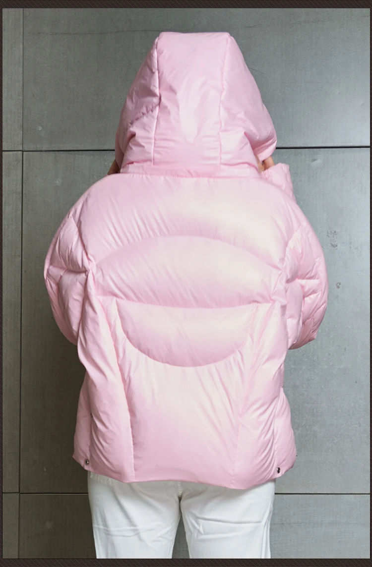 GBYXTY campera pluma mujer негабаритное пуховое пальто зимняя женская модная укороченная водолазка пуховик на утином пуху пальто-пуховик ZA1635