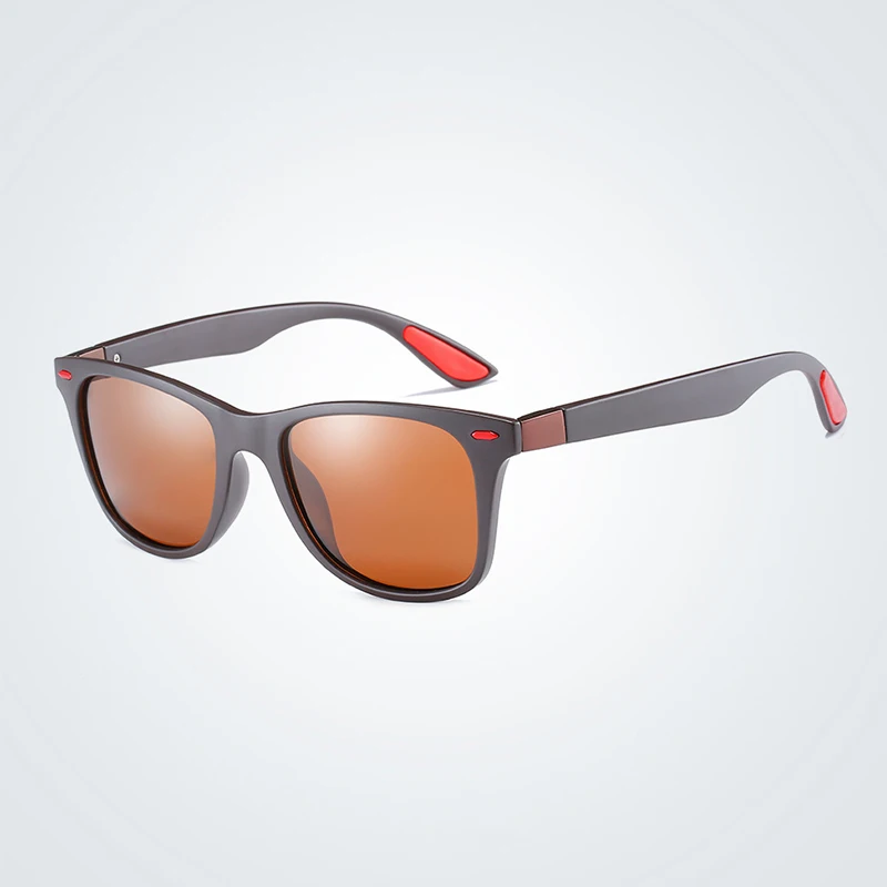 NEW DESIGN Ultralight TR90 Polarized Sunglasses Men Women Driving Square Style Sun Glasses Male Goggle UV400 Gafas De Sol glass - Цвет линз: 03