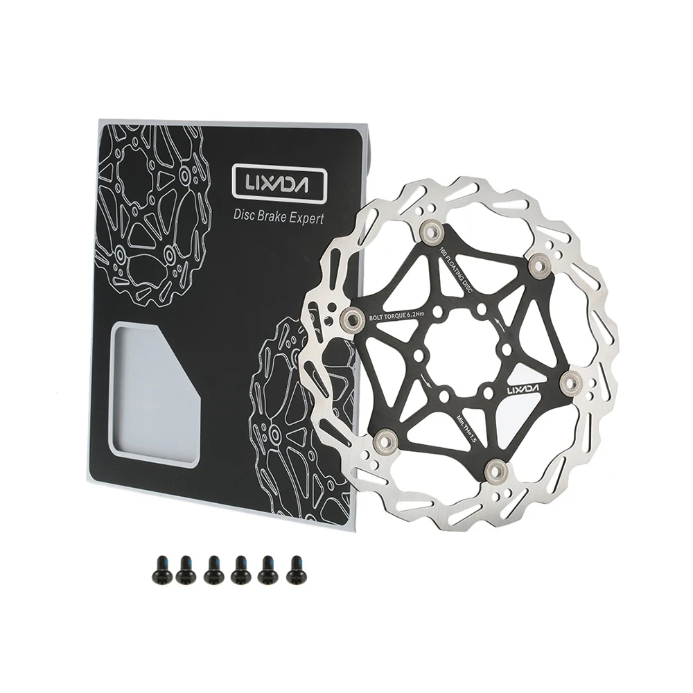 Ротор тормоза велосипеда велосипед MTB поплавок плавающий дисковый тормоз роторная пластина 6 болтов 160 мм нержавеющая сталь стандарт 6 болтов