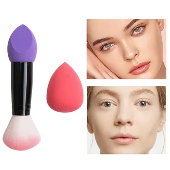 

2Pcs/Set Professional Make Up Brush Tool Set Large Cosmetic Puff Sponge Puff Stick Rods Makeup Brushes Face