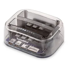 3PCS Tccmebius Hard Drive Docking Station USB3.0 Hub and Reader Card for 2.5 3.5 Inch SATA HDD SSD Support Offline Clone/UASP External Storage 3PCS Tccmebius Hard Drive Docking Station USB3.0 Hub and Reader Card for 2.5 3.5 Inch SATA HDD SSD Support Offline Clone/UASP External Storage