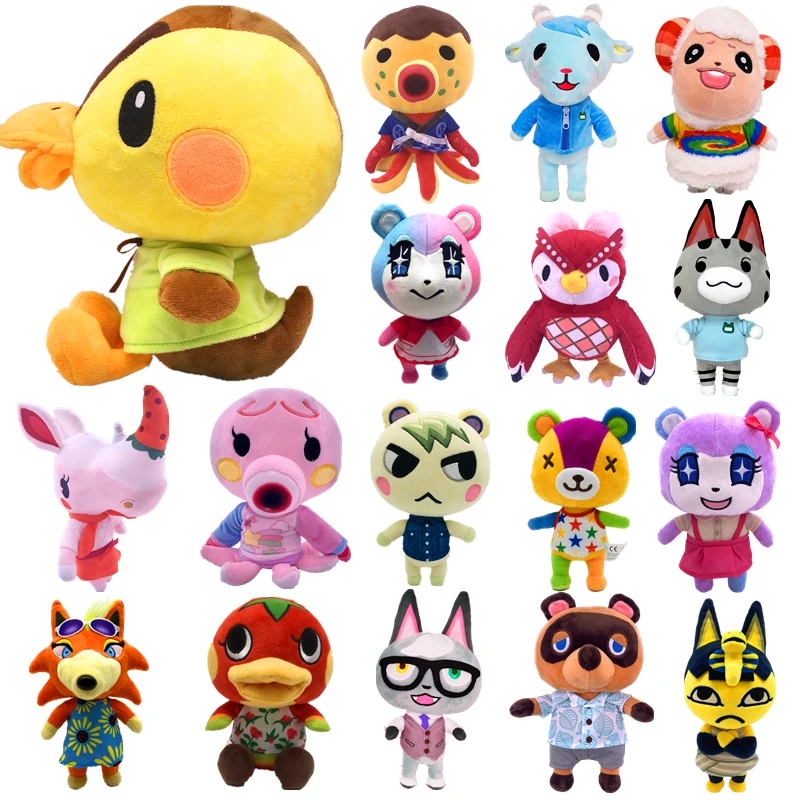 

20/28cm Animal Crossing Plush Stuffed Toy Cartoon Raymond Funny Doll KK Isabelle Plush Toys for Kids Great Gift Good Quality