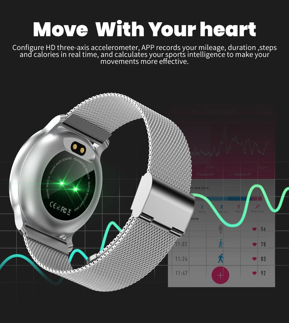 NY03 Смарт-часы IP68 водонепроницаемый монитор сердечного ритма Smartwatch сообщение умный Браслет для занятий спортом для Android и IOS PK S9