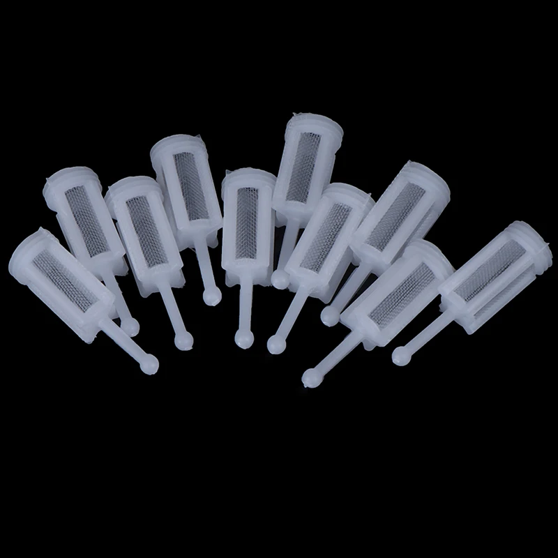 10pcs Plastic Gravity Type Spray Gun Spray Filter Pot Diameter 11mm length 36mm