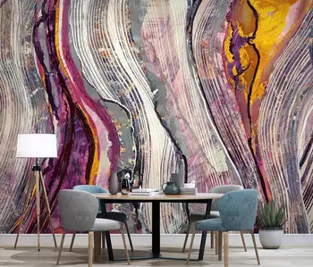 

[Self-Adhesive] 3D Colorful Line WG754 Wall Paper mural Wall Print Decal Wall Murals Belly