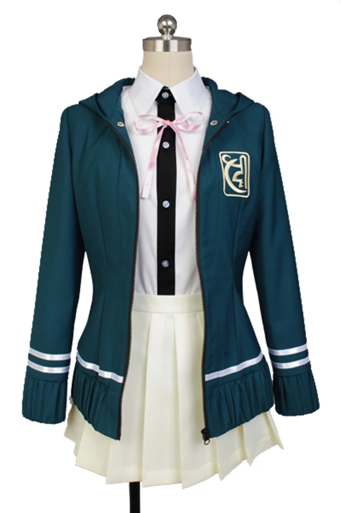

High Quality Super DanganRonpa 2 Chiaki Nanami Cosplay Costumes Jacket Shirt Skirt Custom Made For Women