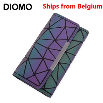 

[Ships from Belgium] DIOMO 2020 Money Clip Female Trifold Wallet Slim Thin Women Purses Long Clutch Wallets Money Bag