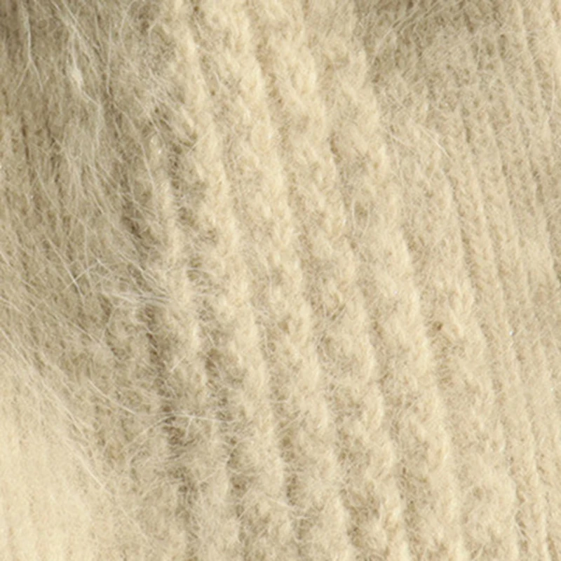 New Winter Warm lovely  Knitted Hats for Women Casual Soft Warm Angola Rabbit Fur Beanie hats for glris lady Bonnet Gorros 6