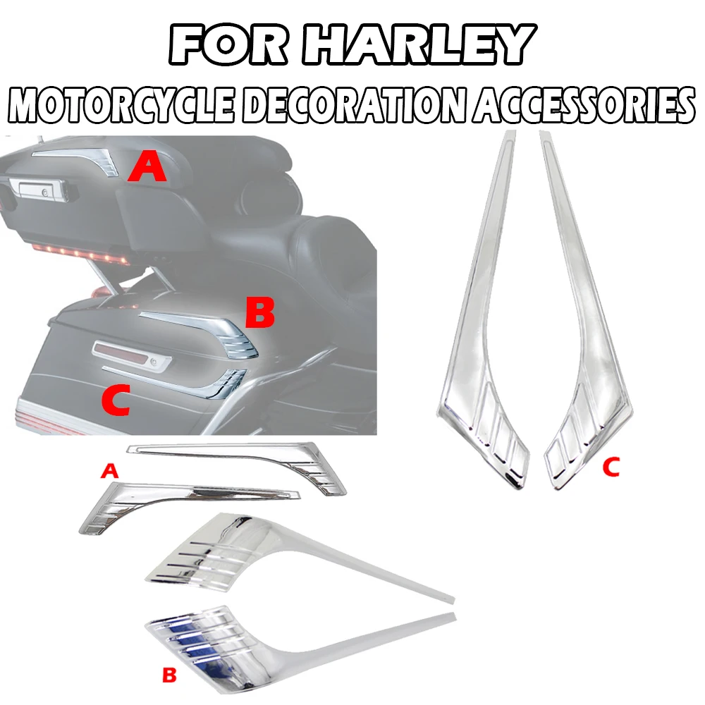 

Аксессуары для украшения мотоцикла, подходят для HARLEY Road Kings Electra Street Glides 2014-2020 2021, трехлинейный чехол на петли