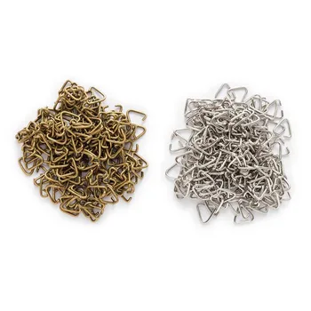

200Pcs 9x8mm Metal Jewelry Findings Open Loops Triangle Jump Rings & Split Ring For jewelry Making DIY Accessories Handmade