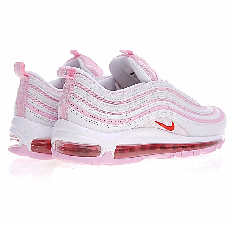 Оригинальные женские кроссовки для бега Nike AIR MAX 97 OG, Нескользящие, спортивные, для бега, классические, прочные, сетчатые, дышащие кроссовки, 313054-161