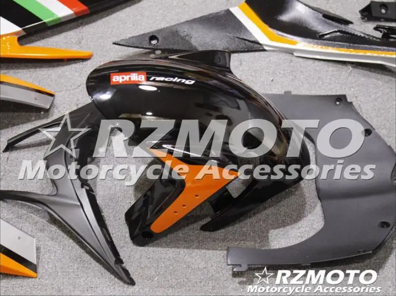4 подарки ABS литья под давлением полный обтекатель комплект подходит для Aprilia RSV4 1000 2009- 09 10 11 12 13 14 набор на заказ Оранжевый Черный