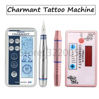 

New chament princess Tattoo Machine Rotary Digital Motor Maquina for Permanent Makeup Eyebrow Lip with SCREW Cartirdge Needle